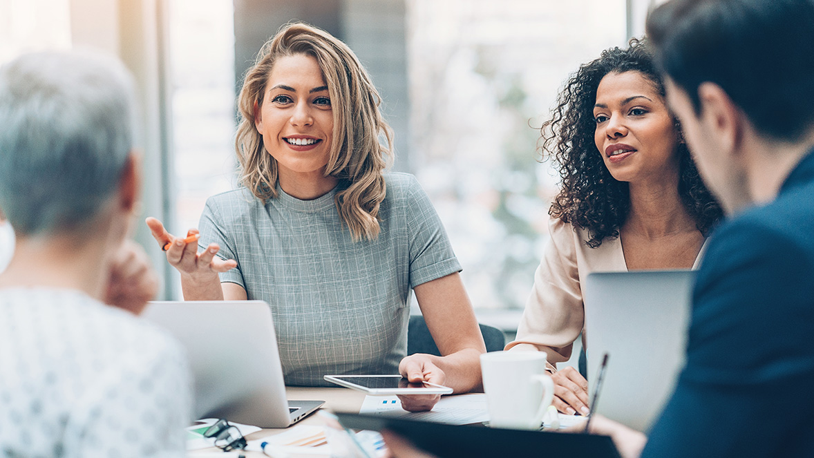 colleagues in a meeting