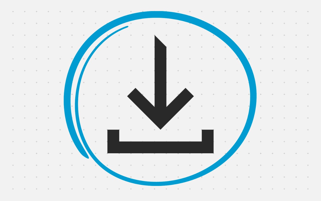 download icon plus gesture