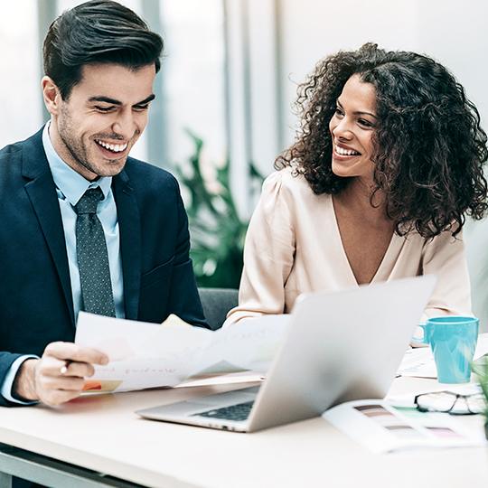 Get a copy of the Ultimate Remote Working Guide people working happy